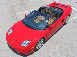 2005 Acura NSX in New Formula Red over Tan