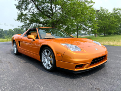 2005 Acura NSX in Imola Orange over Orange