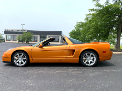 2005 Acura NSX in Imola Orange over Orange