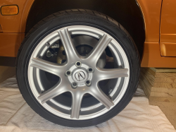 2005 Acura NSX in Imola Orange over Orange