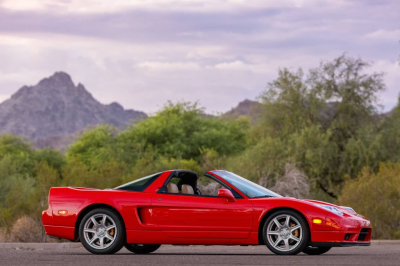 2005 Acura NSX in New Formula Red over Tan