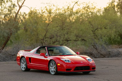 2005 Acura NSX in New Formula Red over Tan