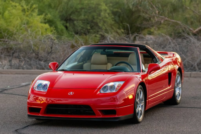 2005 Acura NSX in New Formula Red over Tan