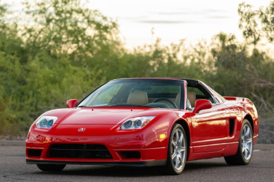 2005 Acura NSX in New Formula Red over Tan