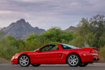2005 Acura NSX in New Formula Red over Tan