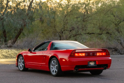 2005 Acura NSX in New Formula Red over Tan