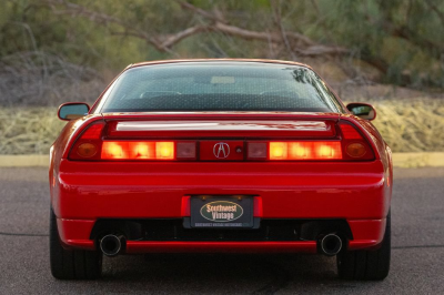 2005 Acura NSX in New Formula Red over Tan