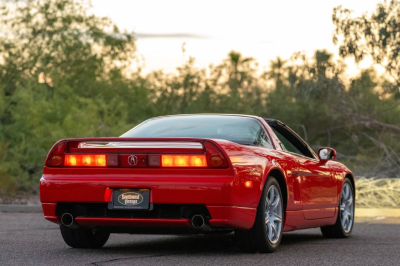 2005 Acura NSX in New Formula Red over Tan