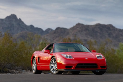2005 Acura NSX in New Formula Red over Tan
