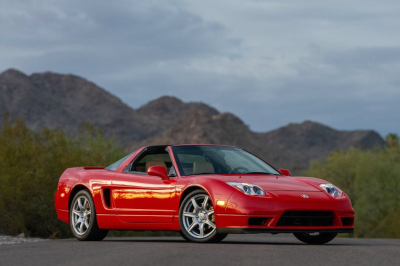 2005 Acura NSX in New Formula Red over Tan