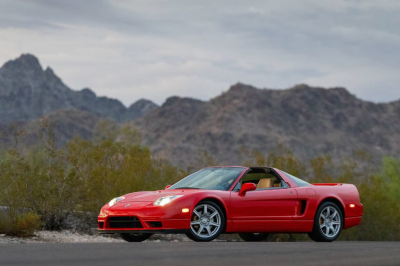 2005 Acura NSX in New Formula Red over Tan