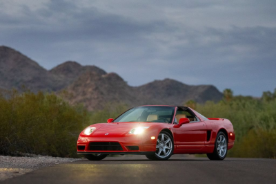 2005 Acura NSX in New Formula Red over Tan