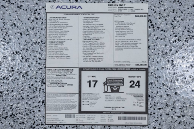 2005 Acura NSX in New Formula Red over Tan