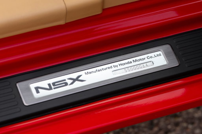 2005 Acura NSX in New Formula Red over Tan