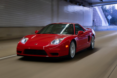 2005 Acura NSX in New Formula Red over Tan