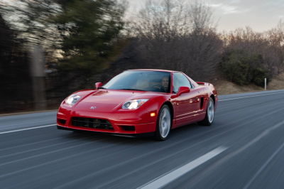 2005 Acura NSX in New Formula Red over Tan