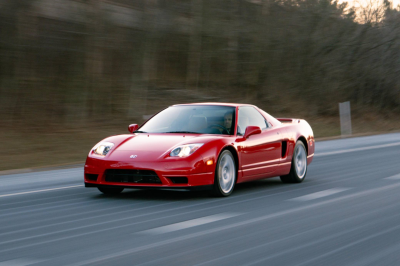 2005 Acura NSX in New Formula Red over Tan