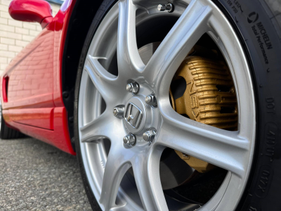 2005 Acura NSX in New Formula Red over Tan