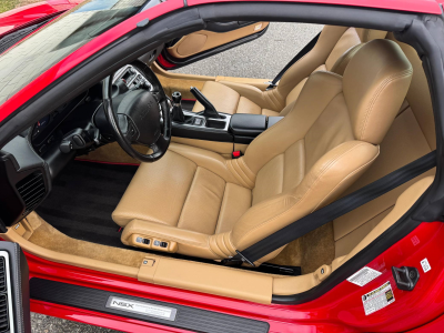 2005 Acura NSX in New Formula Red over Tan