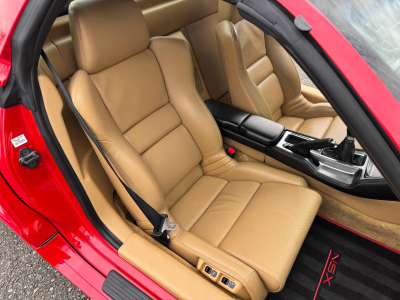 2005 Acura NSX in New Formula Red over Tan