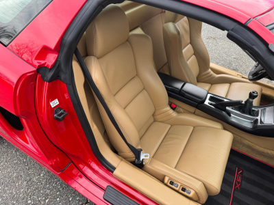 2005 Acura NSX in New Formula Red over Tan