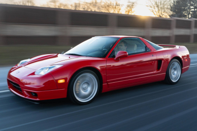 2005 Acura NSX in New Formula Red over Tan