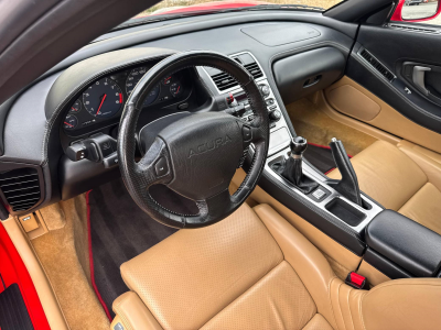 2005 Acura NSX in New Formula Red over Tan
