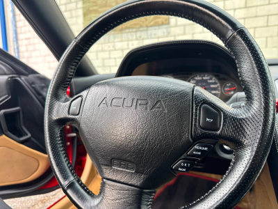 2005 Acura NSX in New Formula Red over Tan