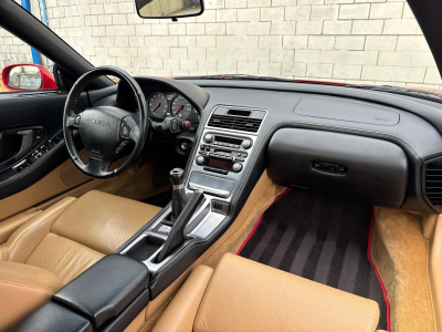 2005 Acura NSX in New Formula Red over Tan