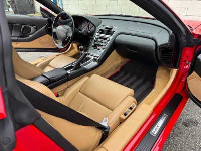 2005 Acura NSX in New Formula Red over Tan