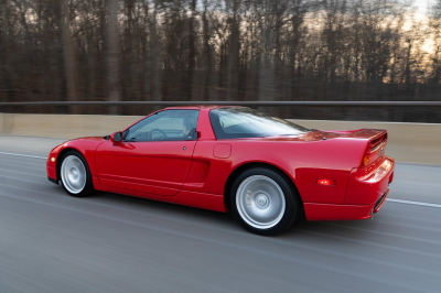2005 Acura NSX in New Formula Red over Tan