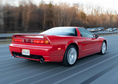 2005 Acura NSX in New Formula Red over Tan