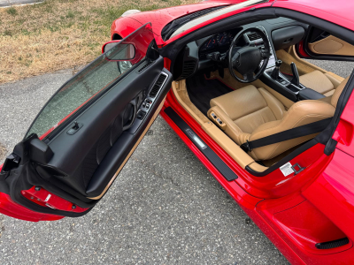 2005 Acura NSX in New Formula Red over Tan