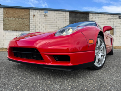 2005 Acura NSX in New Formula Red over Tan
