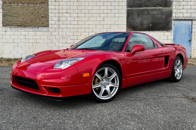 2005 Acura NSX in New Formula Red over Tan