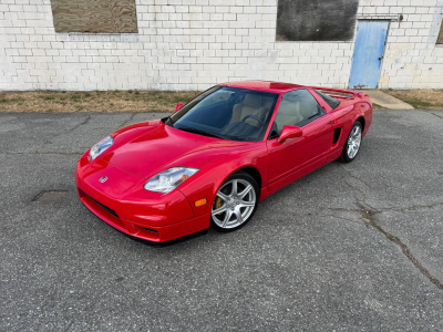 2005 Acura NSX in New Formula Red over Tan