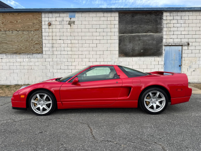 2005 Acura NSX in New Formula Red over Tan
