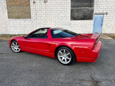 2005 Acura NSX in New Formula Red over Tan