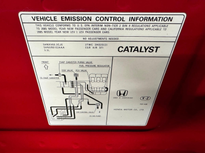 2005 Acura NSX in New Formula Red over Tan