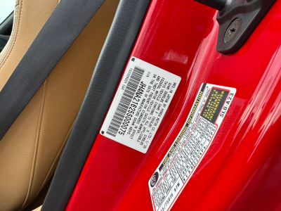 2005 Acura NSX in New Formula Red over Tan
