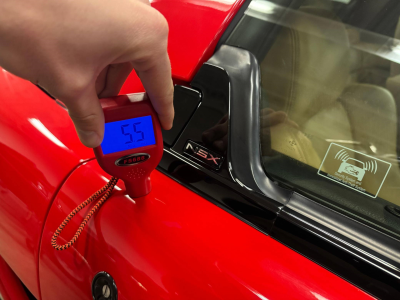 2005 Acura NSX in New Formula Red over Tan