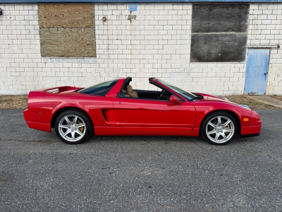 2005 Acura NSX in New Formula Red over Tan