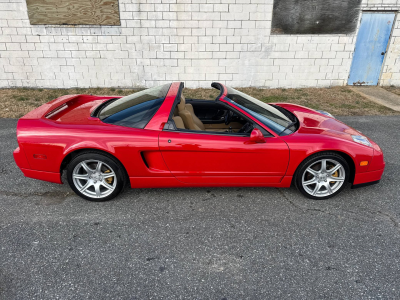 2005 Acura NSX in New Formula Red over Tan