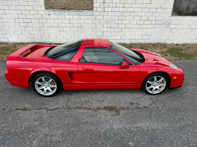 2005 Acura NSX in New Formula Red over Tan