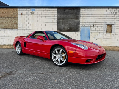 2005 Acura NSX in New Formula Red over Tan