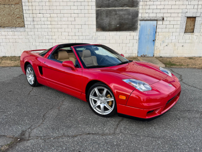 2005 Acura NSX in New Formula Red over Tan