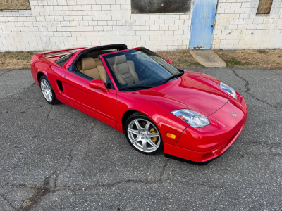 2005 Acura NSX in New Formula Red over Tan