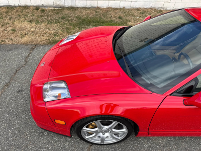 2005 Acura NSX in New Formula Red over Tan