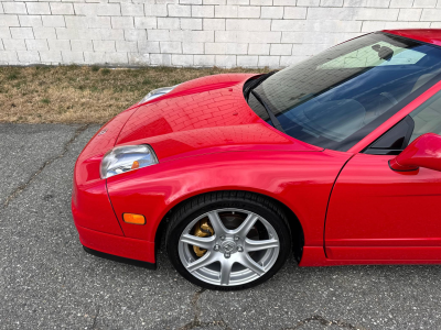 2005 Acura NSX in New Formula Red over Tan
