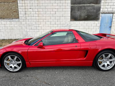 2005 Acura NSX in New Formula Red over Tan